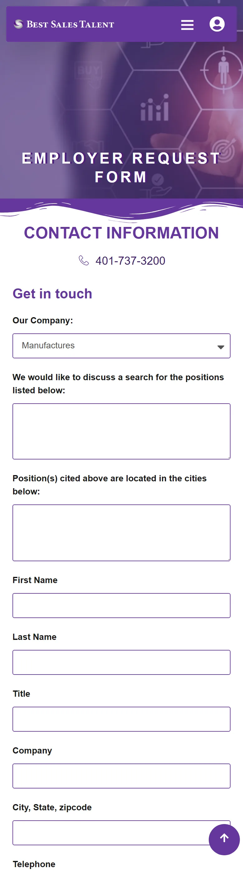 Employer request form — employer conversion endpoint