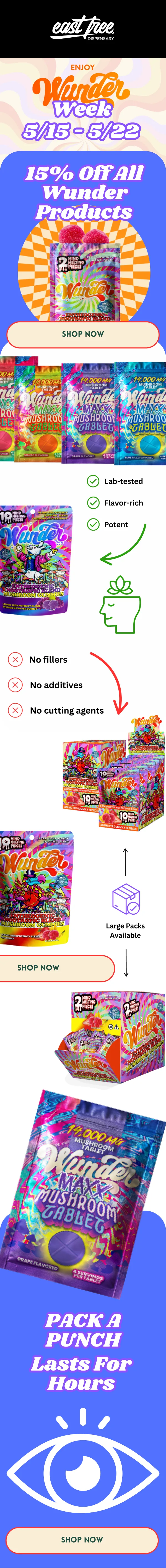 Wunder Mushroom product launch email