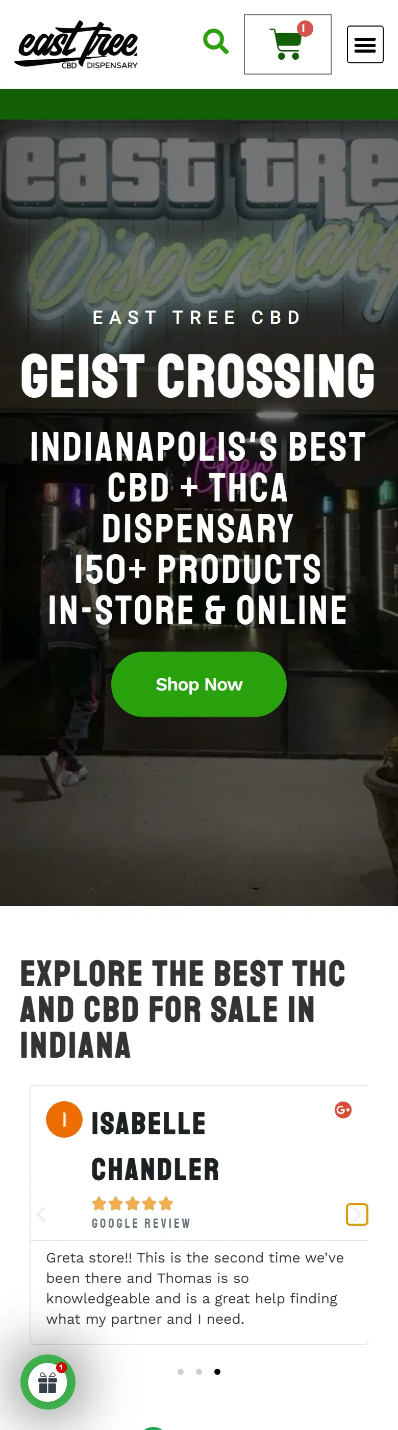 Geist Crossing dispensary page