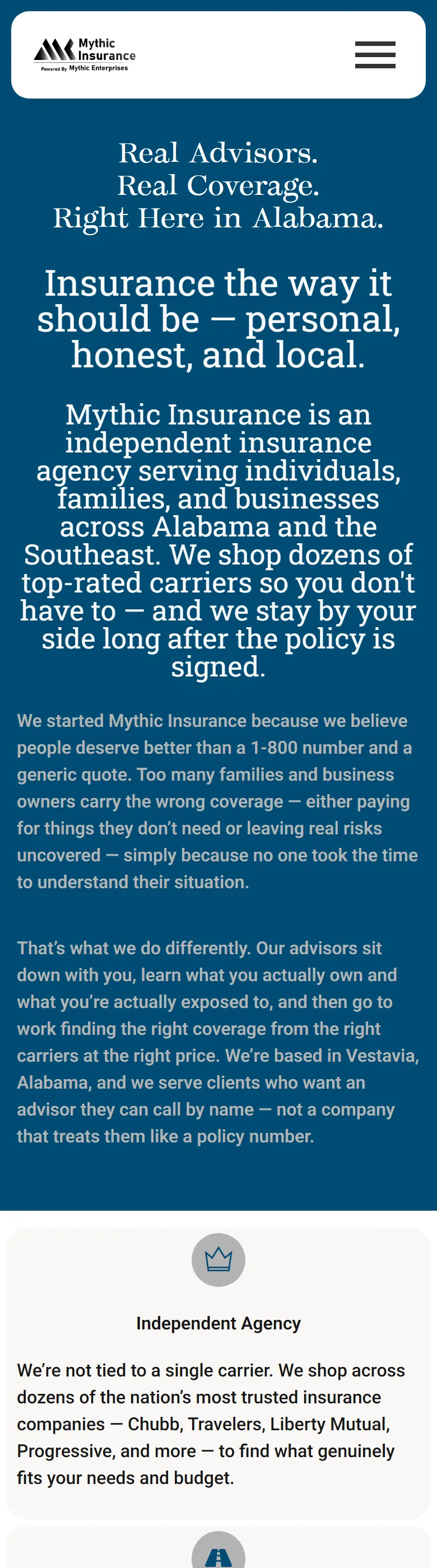 About Mythic Insurance — agency story