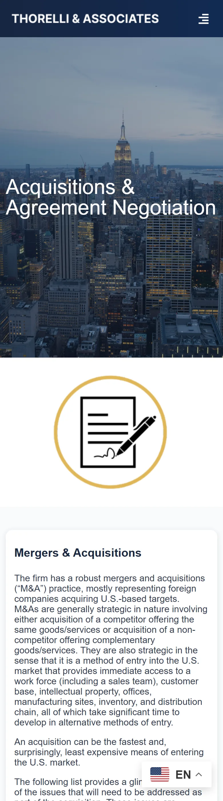 Contract negotiation and acquisitions practice page