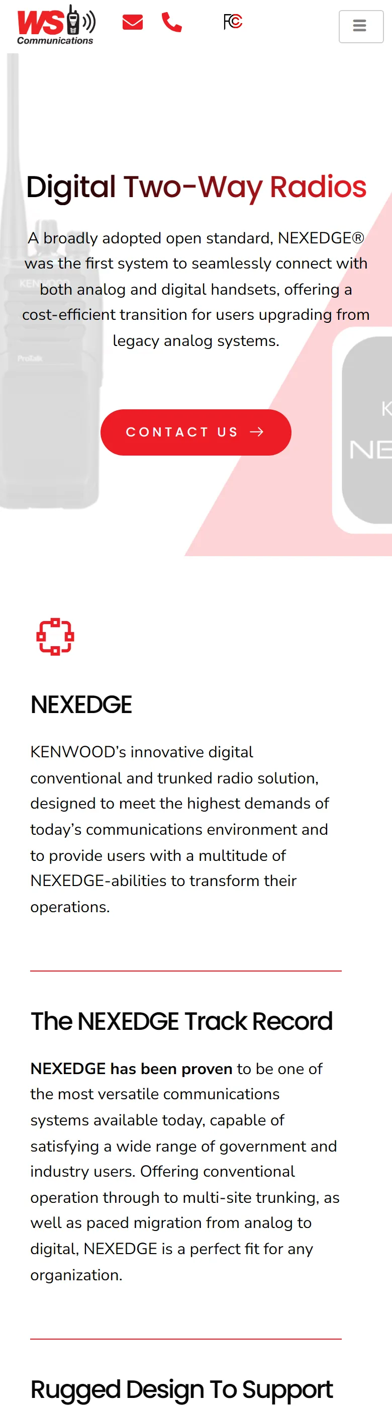Digital two-way radios category page